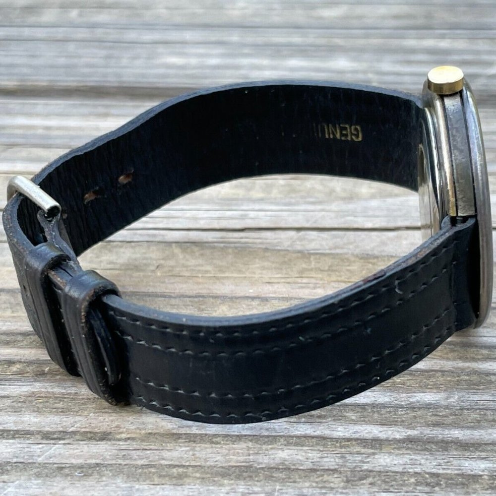 Fossil Men Wrist Watch Analog Black Leather Band Vintage Watch - Picture 4 of 10